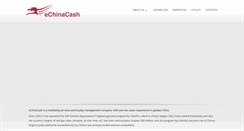 Desktop Screenshot of echinacash.com